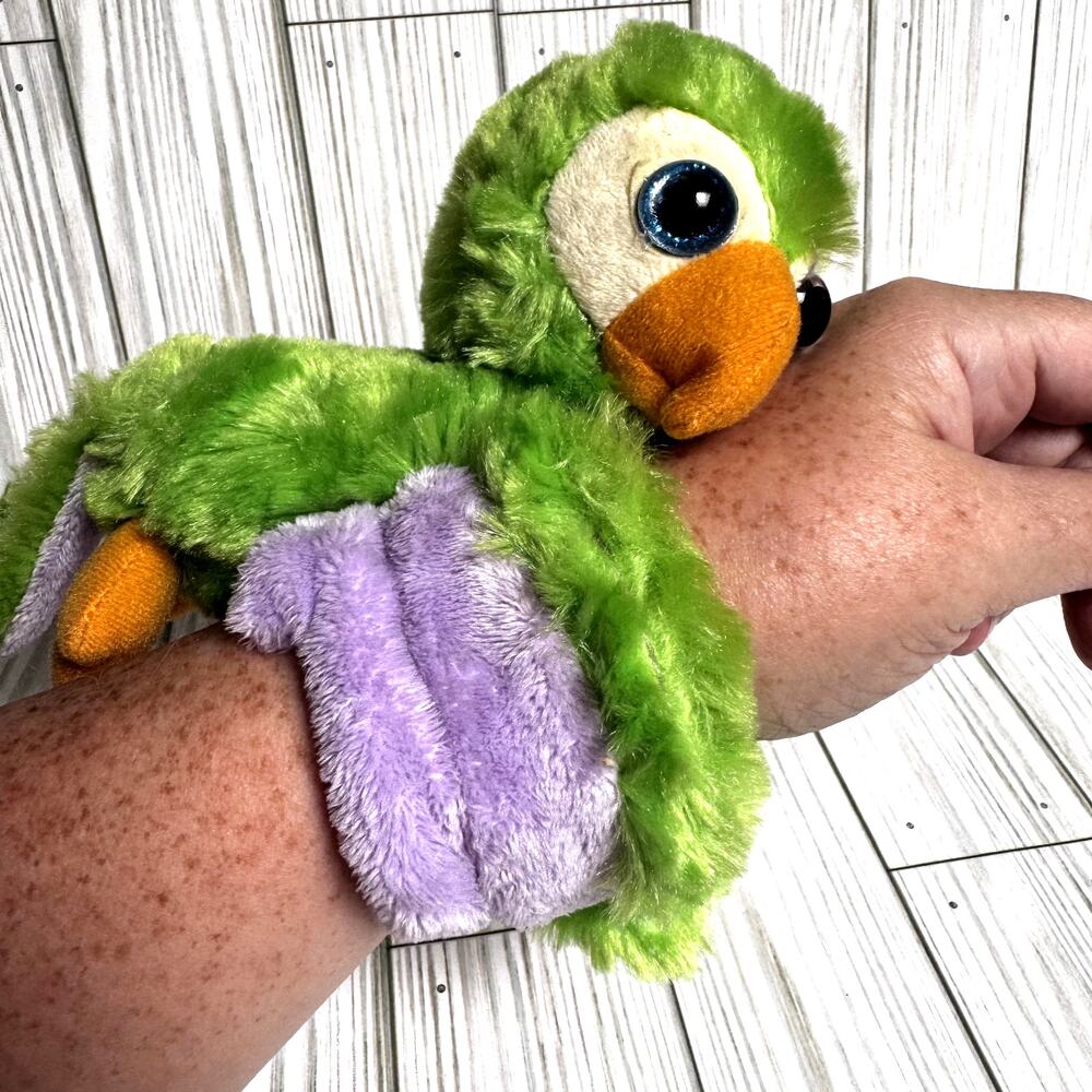 Wild Republic‎ Huggers Green Parrot Stuffed Animal - 8" Plush